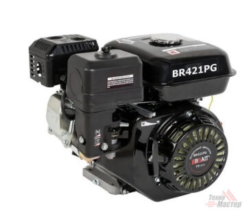 Двигатель бензиновый BR421PG (15л.с.,вал под шлицы, длина вала 44мм) 18шт/пал 03.01.199.002 Брайт